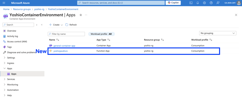 Comparison of Two Methods for Deploying Azure Functions to Azure Container Apps