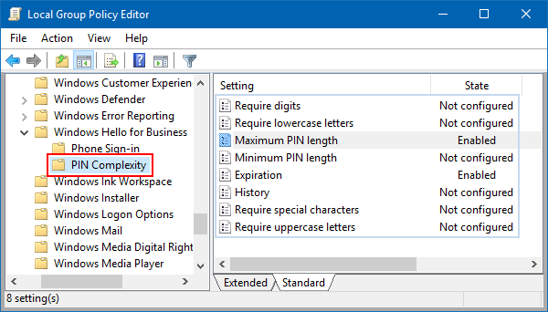 How to Enable PIN Requirements and Create a Complexity PIN