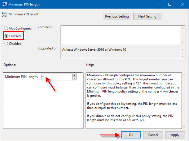 How to Enable PIN Requirements and Create a Complexity PIN