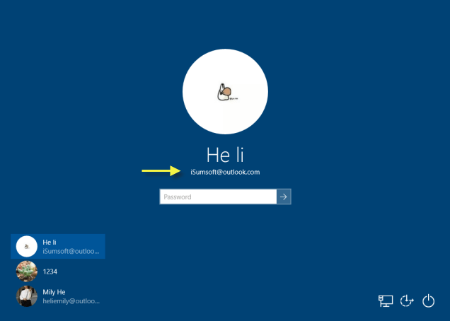 How to Show Account Details on Sign-in Screen