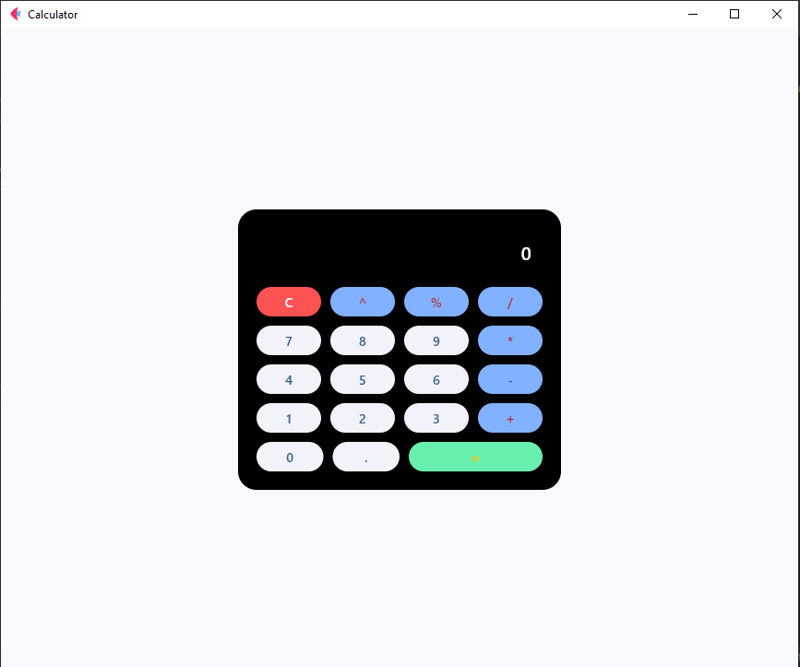 Building a calculator using Flet with python