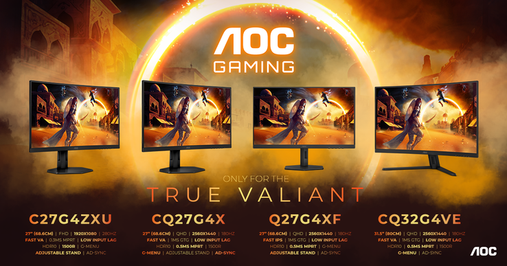 AOC brings four new gaming monitors to market with fast refresh rates and low prices