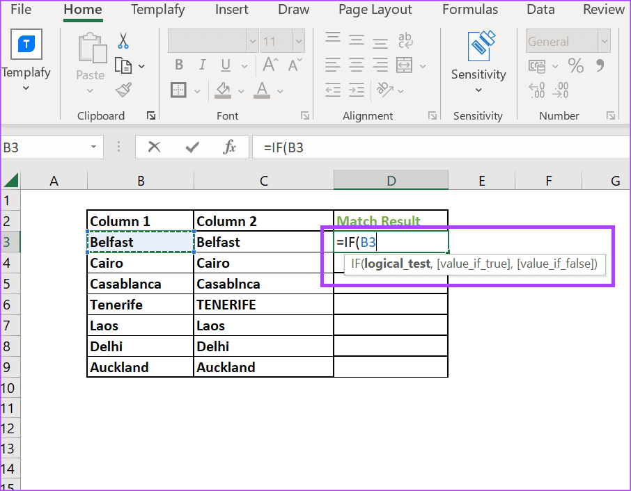 3 Ways to Compare Columns in Excel for Matches