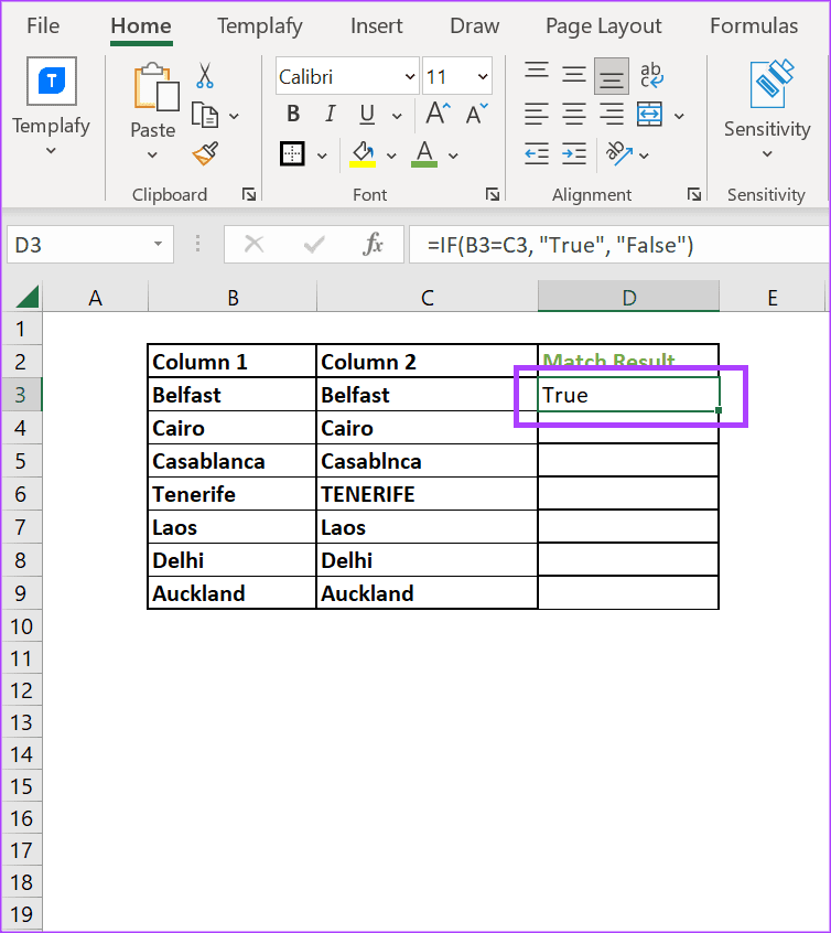 3 Ways to Compare Columns in Excel for Matches