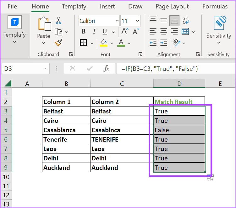 3 Ways to Compare Columns in Excel for Matches