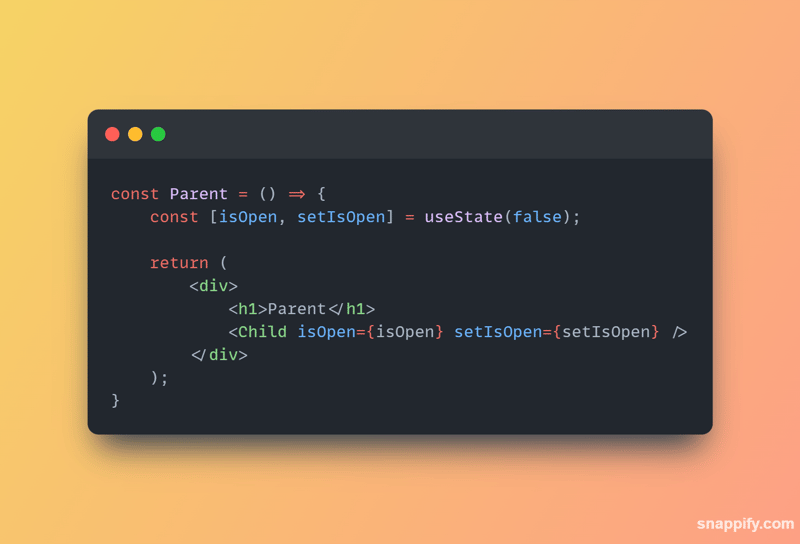 How to pass props from child to parent component in React