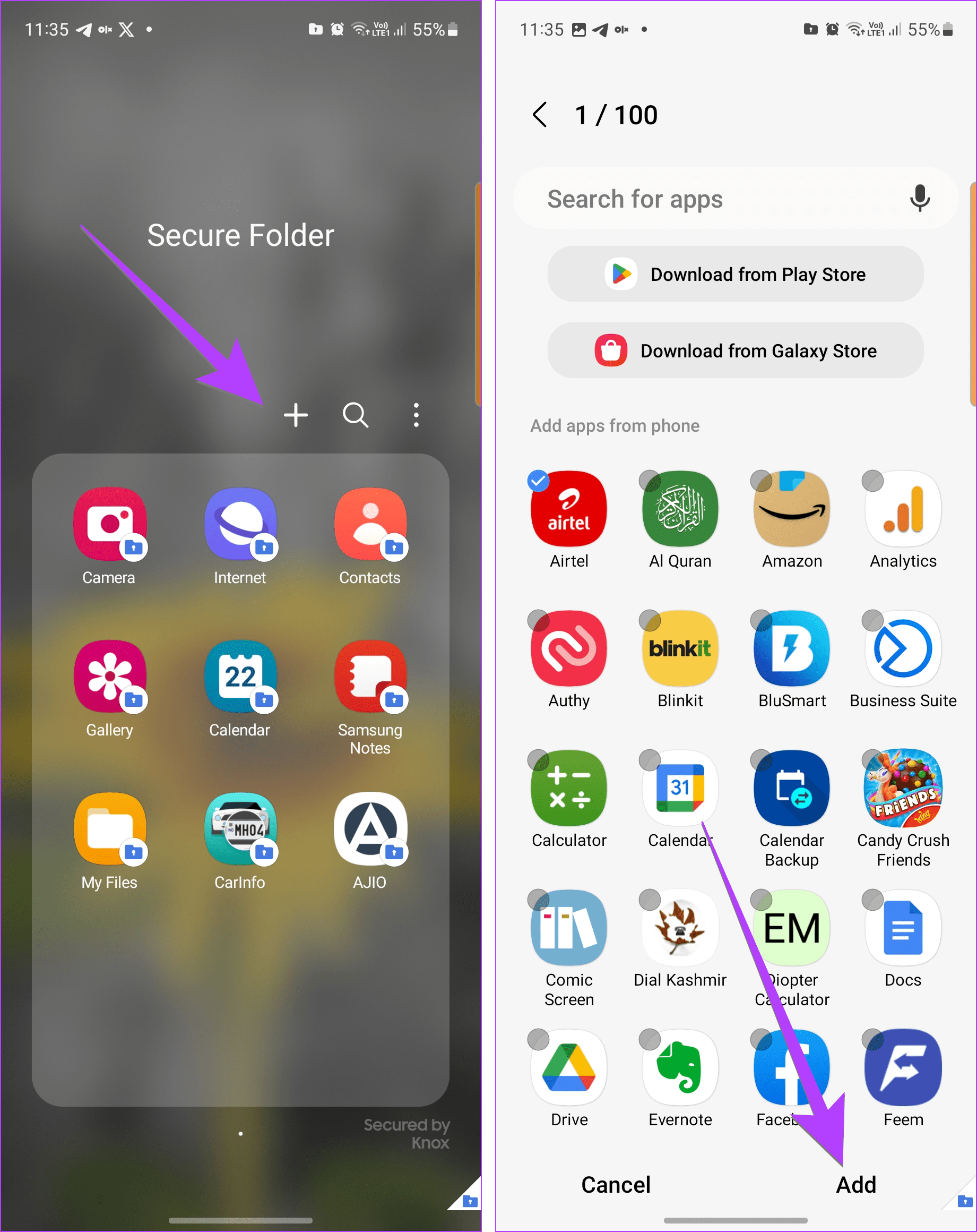 How to Add or Remove Apps From Secure Folder on Samsung Phones