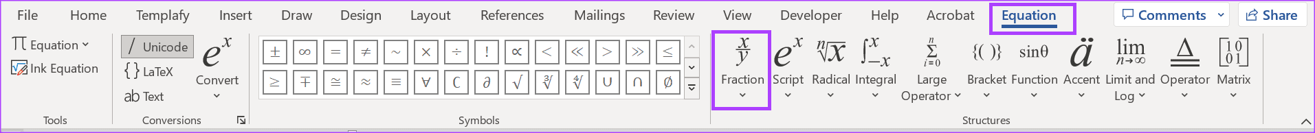 4 Ways to Write a Fraction in Microsoft Word