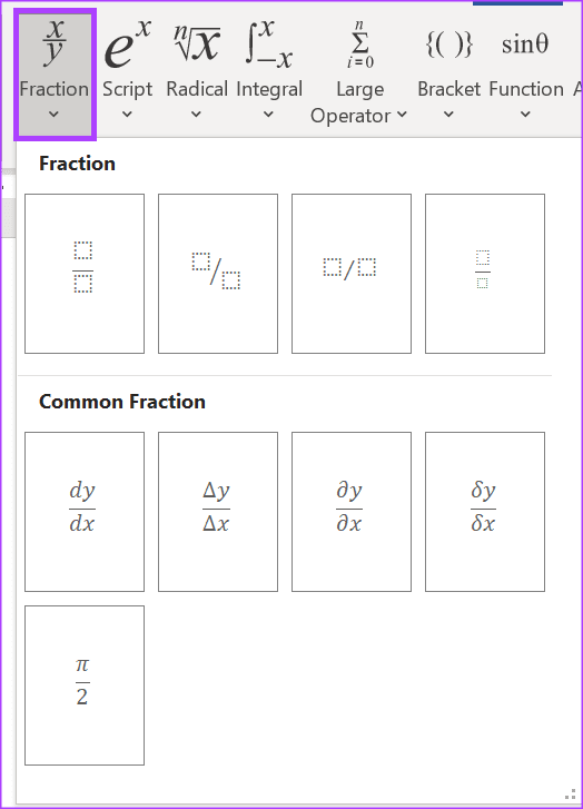 4 Ways to Write a Fraction in Microsoft Word