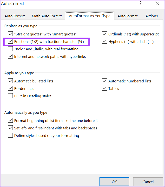 4 Ways to Write a Fraction in Microsoft Word