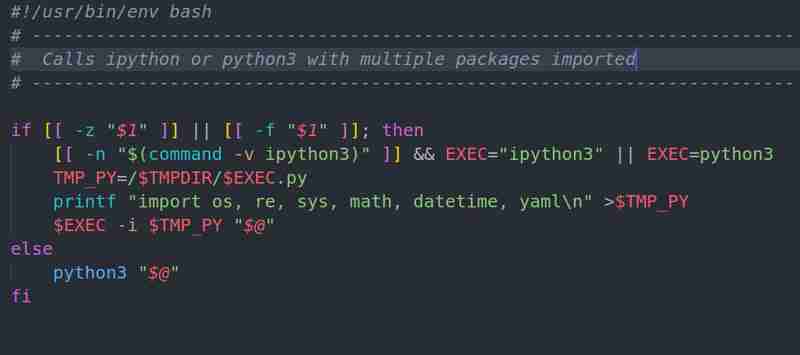 How to start python or ipython with packages pre-imported.