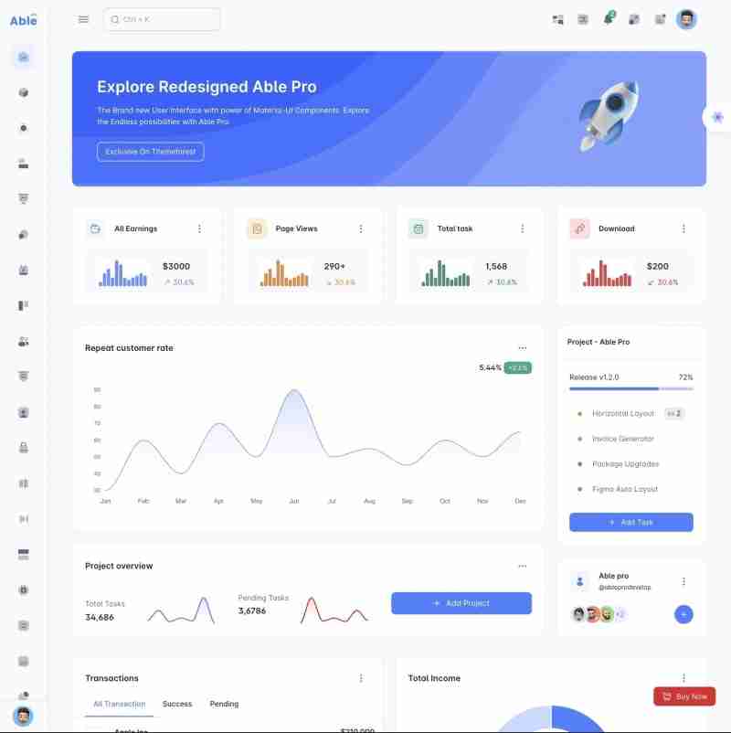 Best React Admin Dashboard Templates  Handpicked