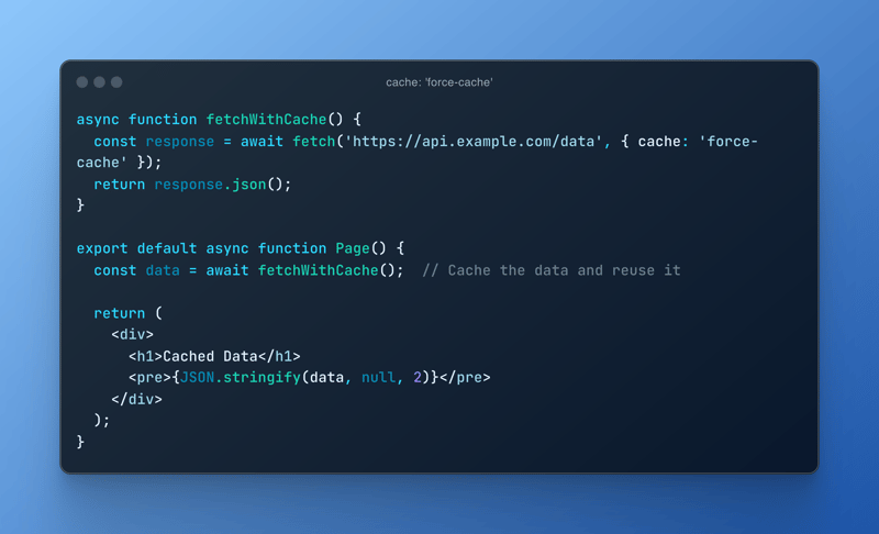 Next.js Caching: Turbocharging Your App with Efficient Data Fetching