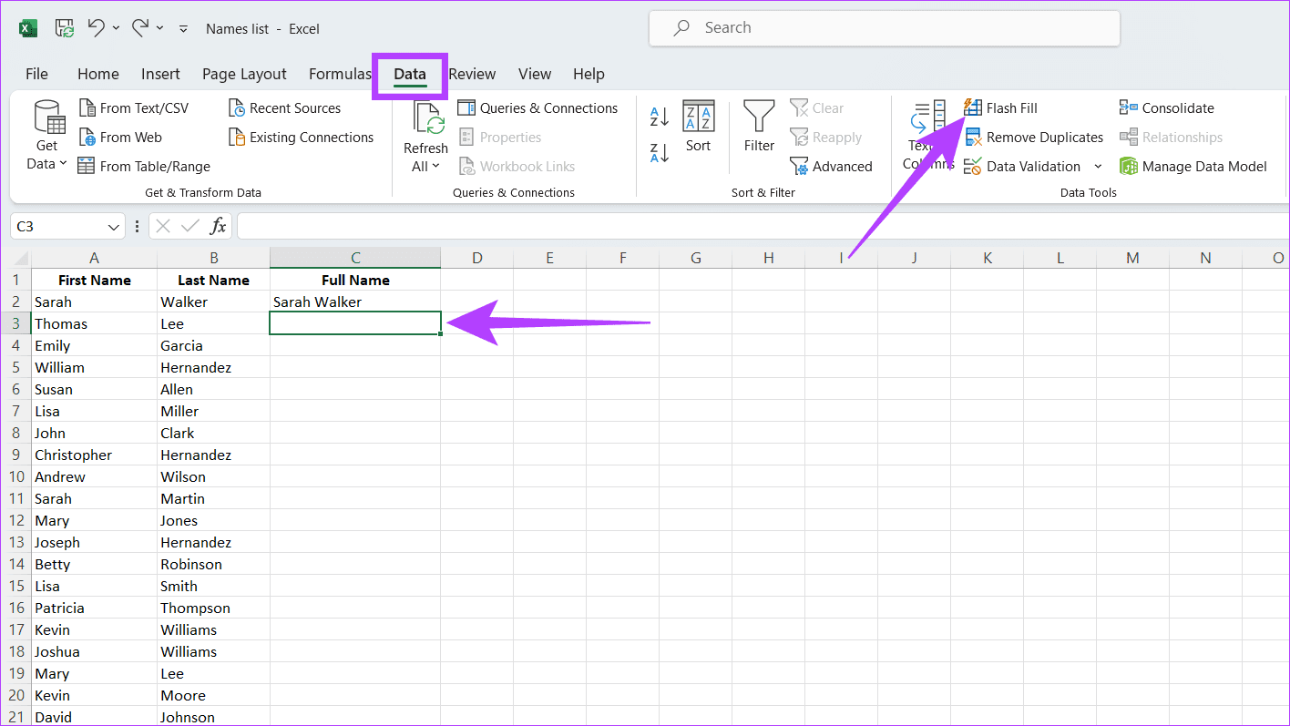 7 Ways to Combine First and Last Names in Microsoft Excel