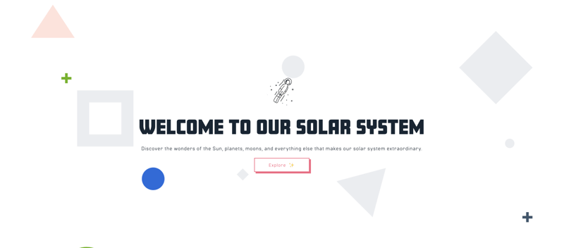 Solar System - Front End Challenge Submission