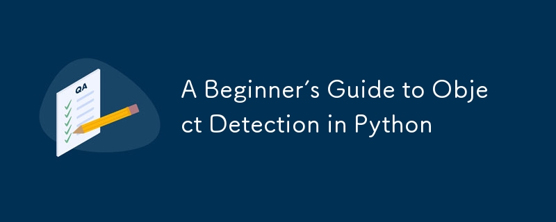 A Beginner’s Guide to Object Detection in Python