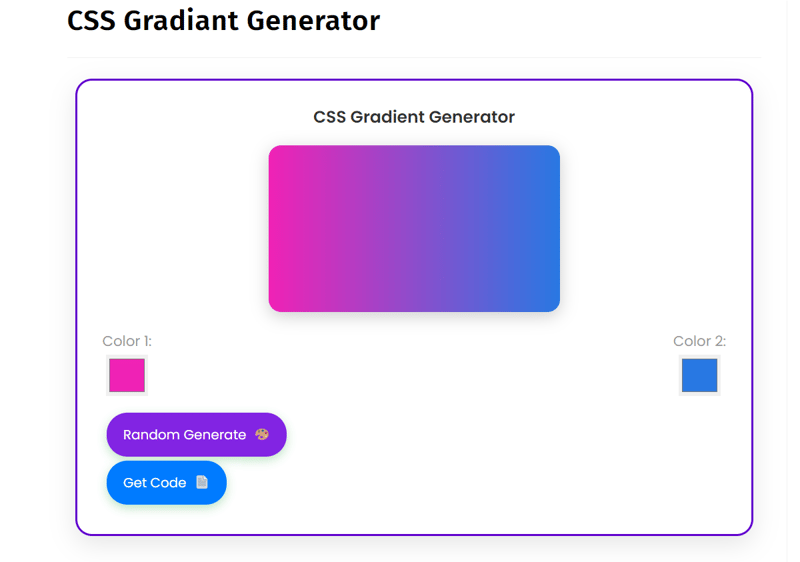 CSS Gradient Generator