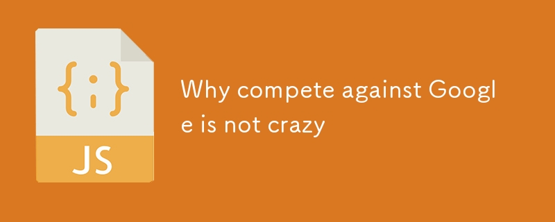 Why compete against Google is not crazy