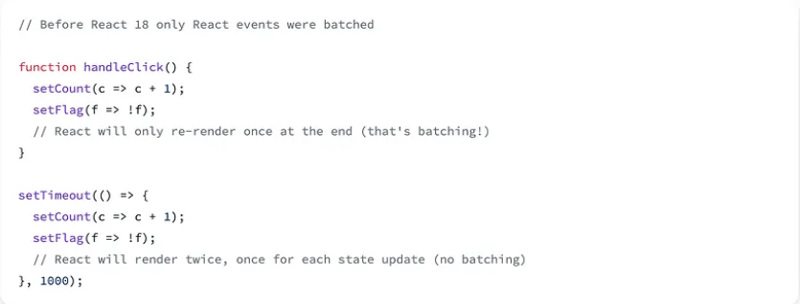 ReactDOM.unstable_batchedUpdates in Zustand’s testcase.