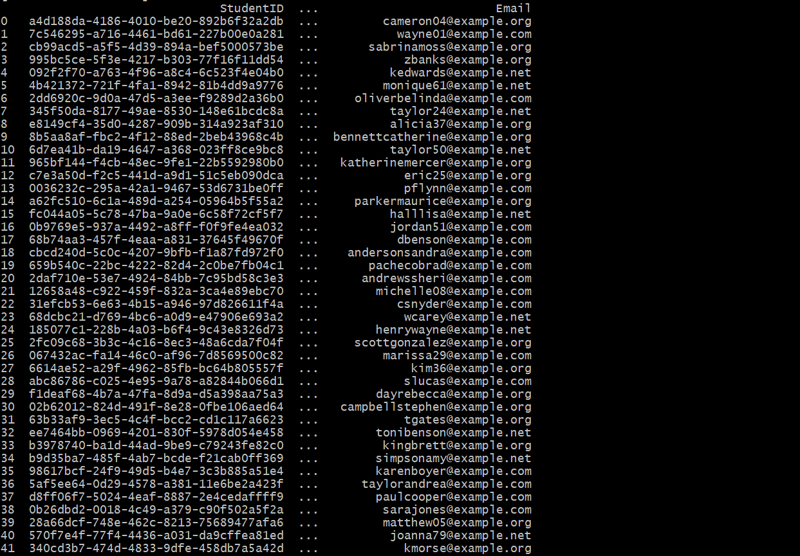 Using faker and pandas Python Libraries to Create Synthetic Data for Testing