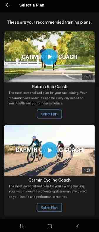 Garmin announces new smart training plans for smartwatches