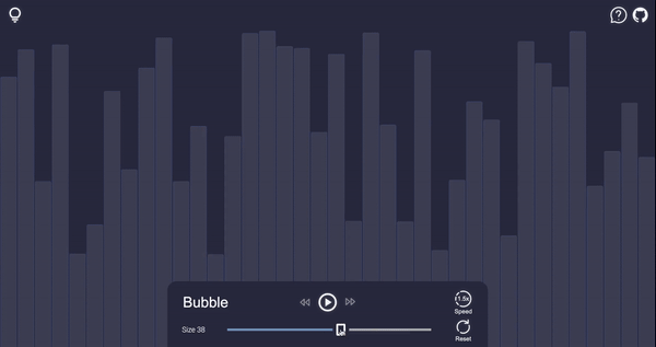 Sorting Algorithms Visualizer built with React