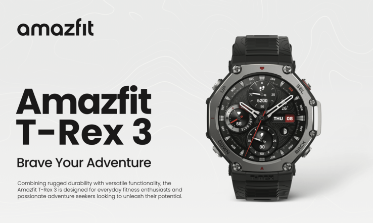 Amazfit T-Rex 3: New smartwatch with larger, brighter display leaks