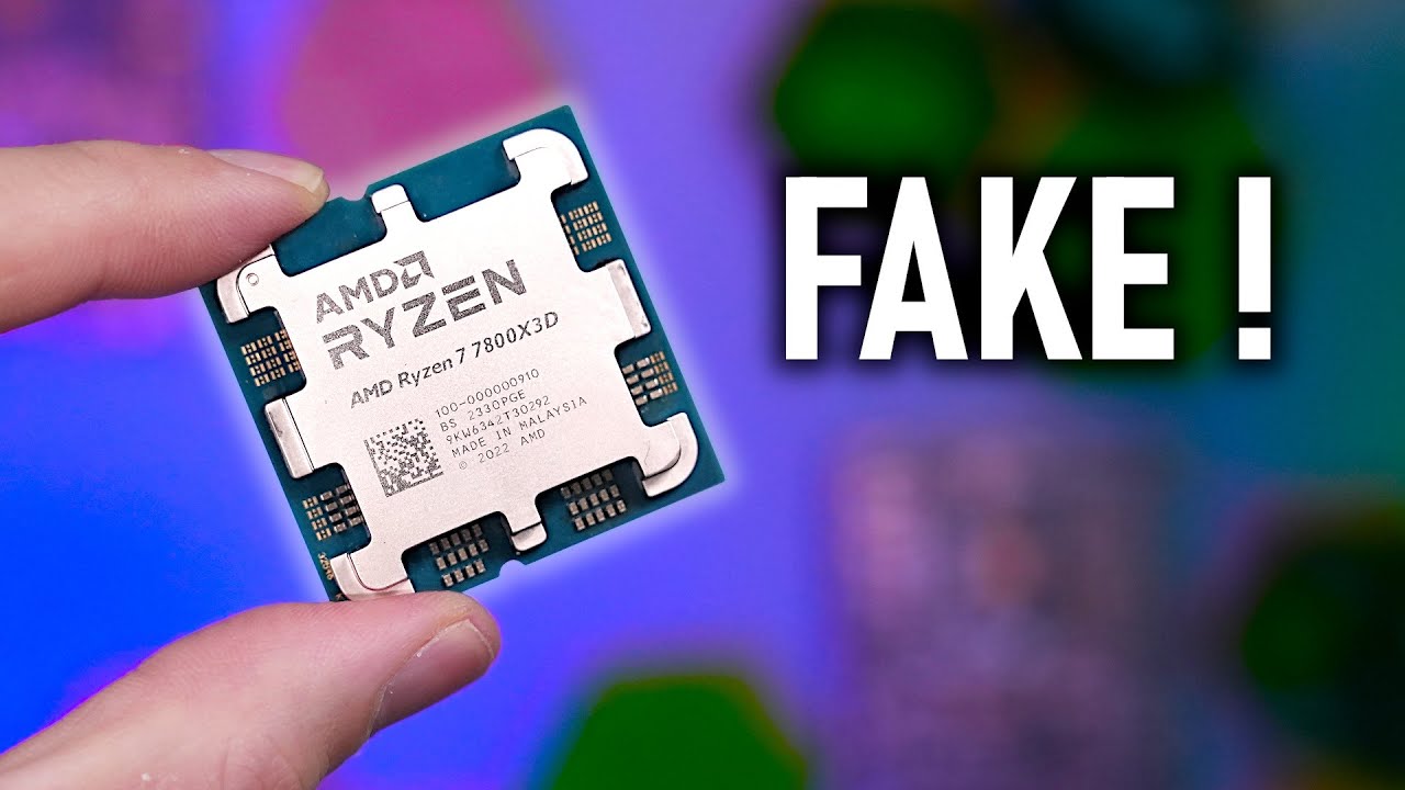 Fake AMD Ryzen 7 7800X3D gets exposed: Empty PCB, sketchy heat spreader, and more