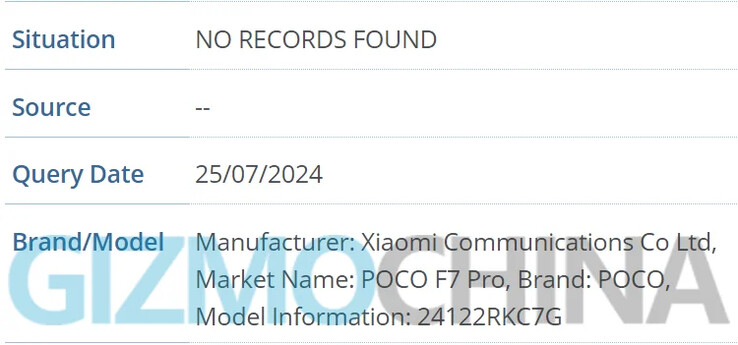 Early Xiaomi POCO F7 Pro sighting reveals link with Redmi K80