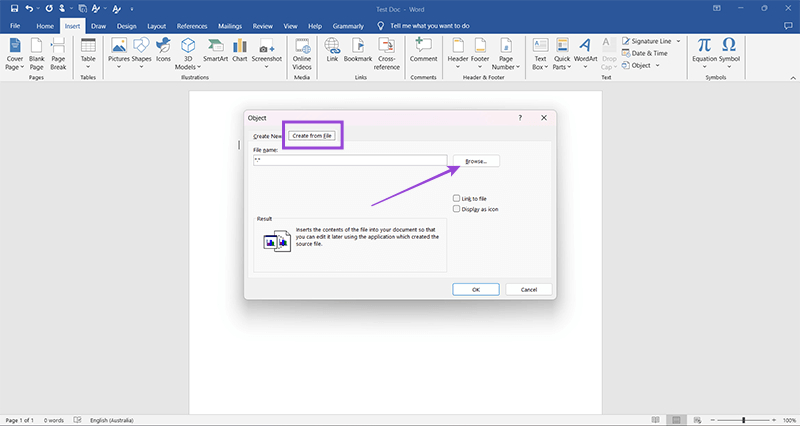 How to Embed a PowerPoint Slide in Microsoft Word