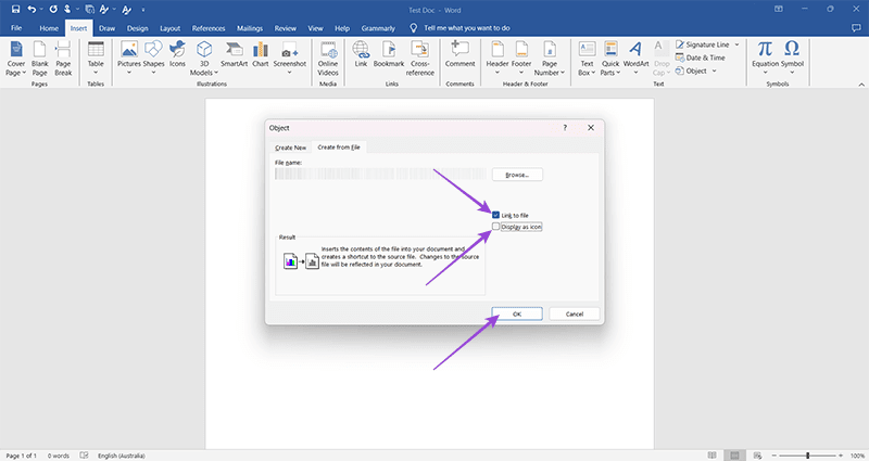 How to Embed a PowerPoint Slide in Microsoft Word