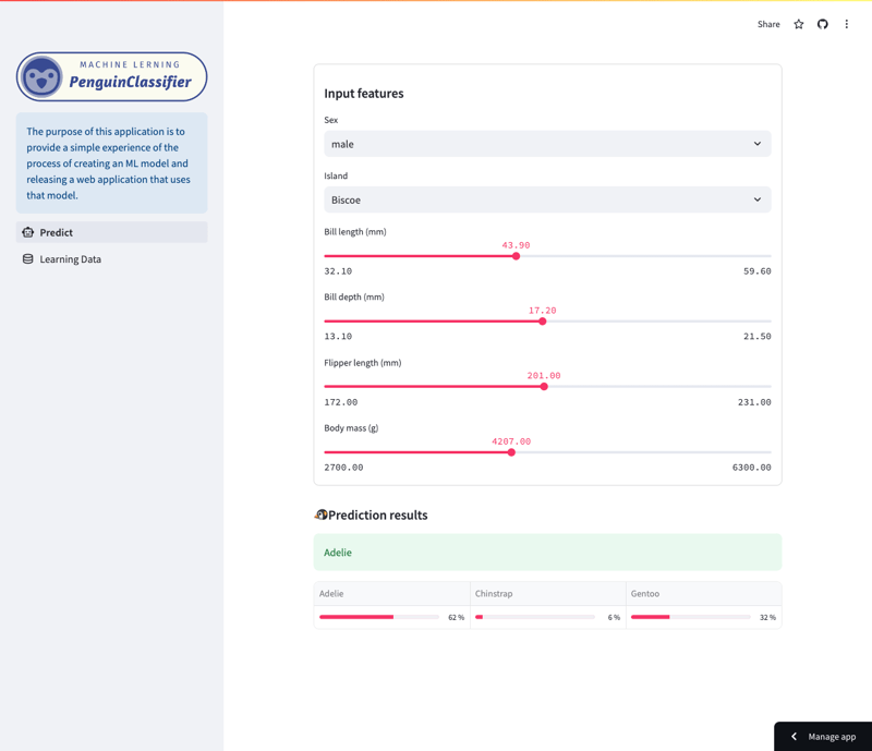 Machine Learning Model Deployment as a Web App using Streamlit