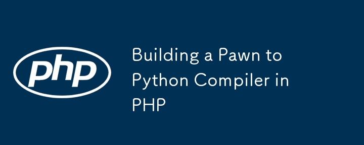 Building a Pawn to Python Compiler in PHP