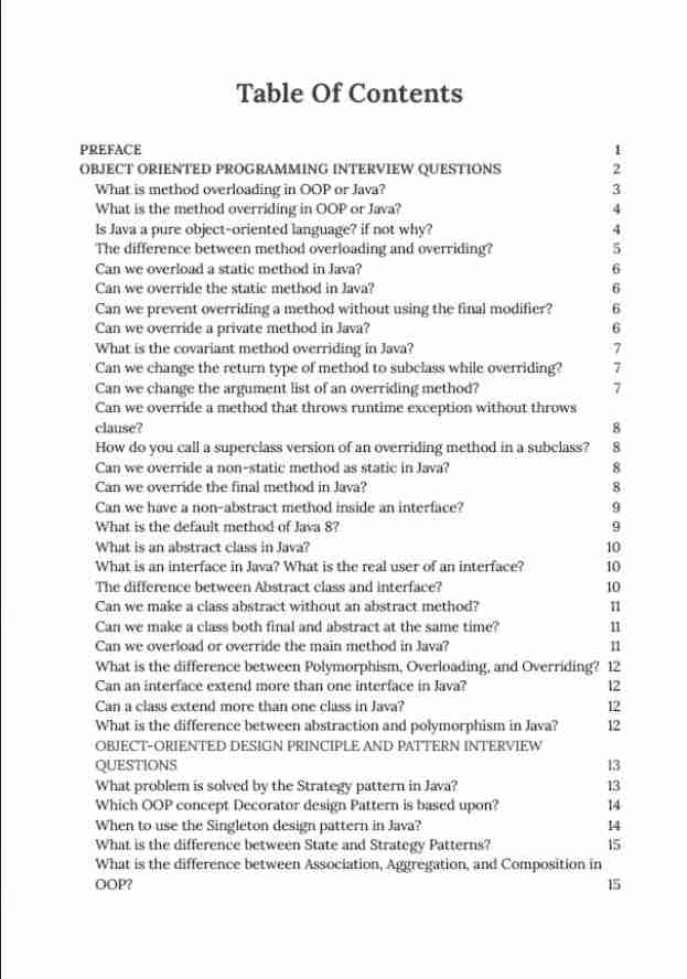 Java Interview Questions Answers for Practice