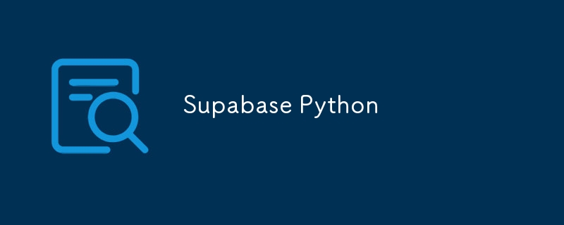 Supabase Python