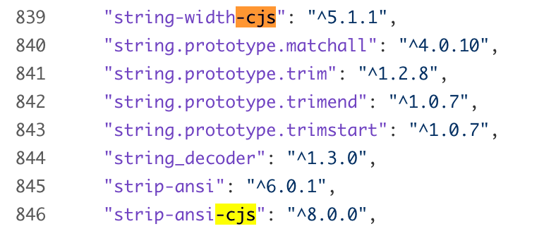 The mysterious supply chain concern of string-width-cjs npm package