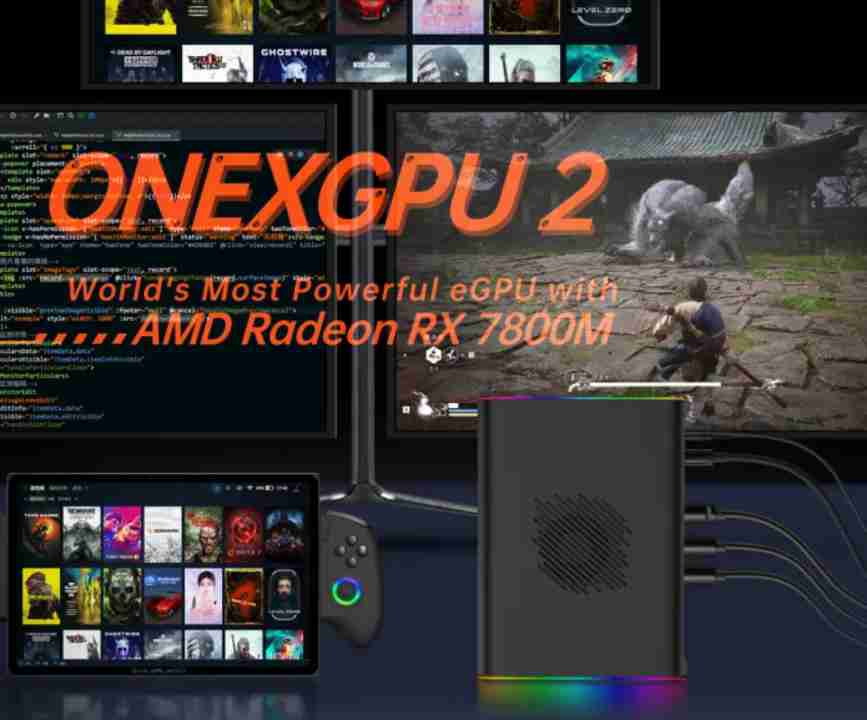 ONEXPLAYER OneXGPU 2 released as new eGPU with powerful AMD Radeon GPU and expansion options for 9