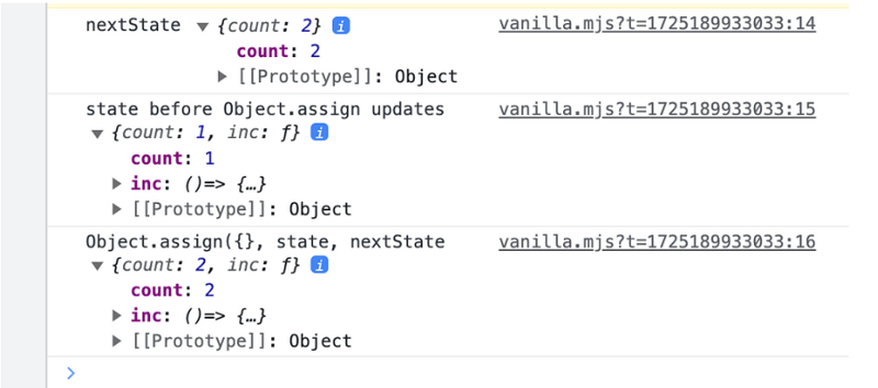 Object.assign() usage in Zustand