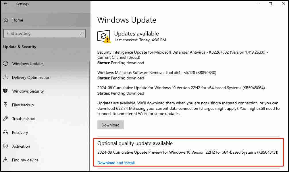 Windows 10 22H2 KB5043131 with Changes | Download & Install