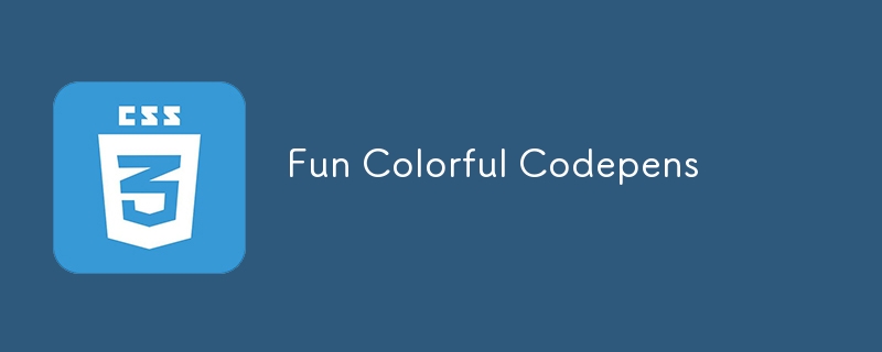 Fun Colorful Codepens