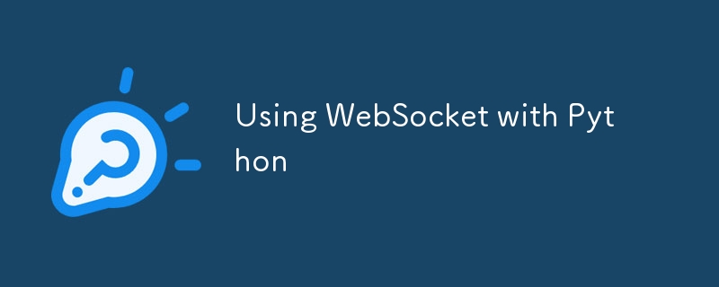 Using WebSocket with Python