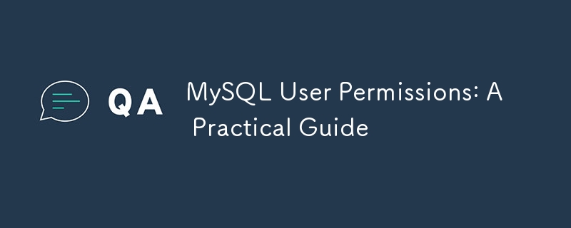 MySQL User Permissions: A Practical Guide