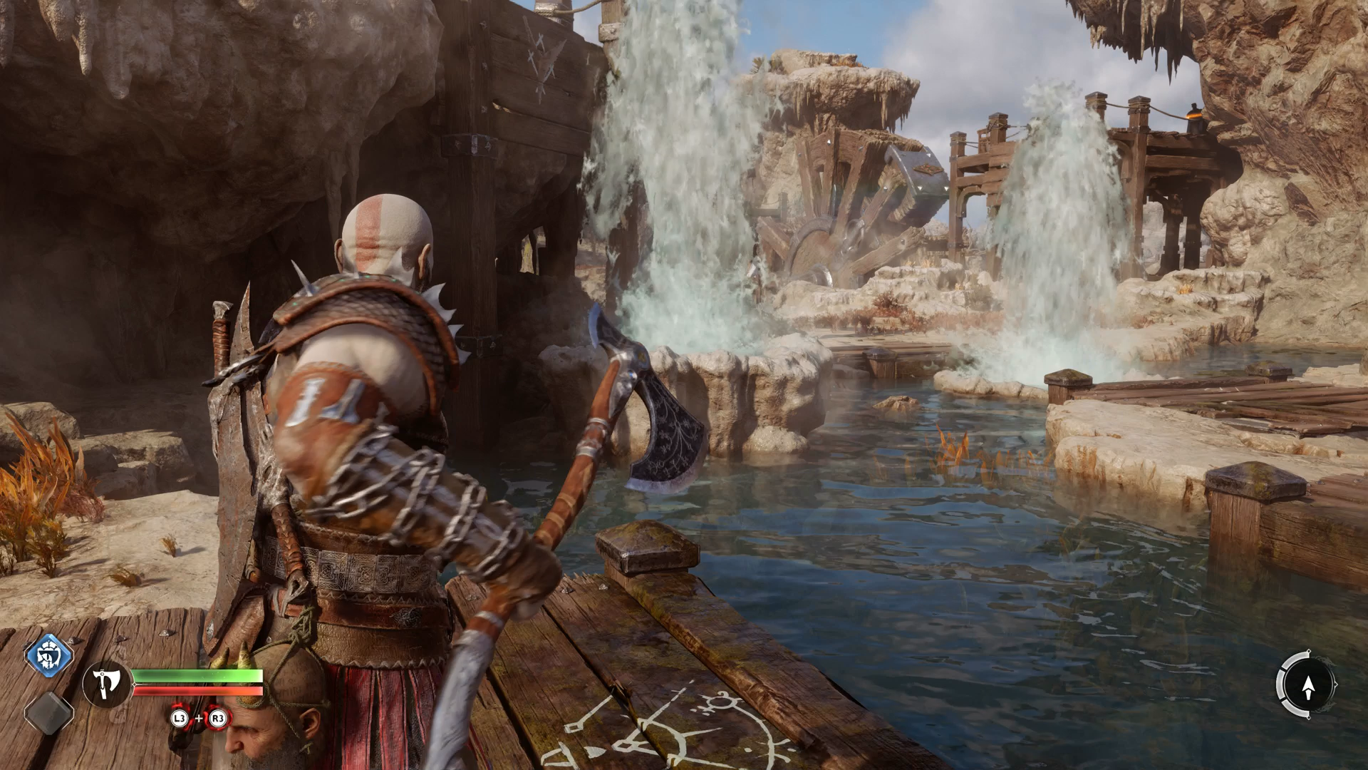 How do you get through the Aurvangar Wetlands in God of War Ragnarok?