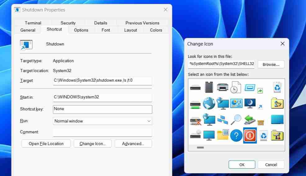 How to Add a Shutdown Desktop Shortcut in Windows 11