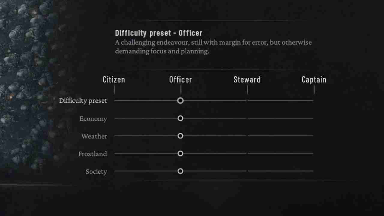 Best Frostpunk 2 difficulty settings: Citizen, Officer, Steward, and Captain differences explained