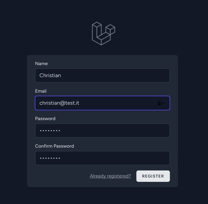 Laravel   React project with Authentication & User Panel in less than a minute