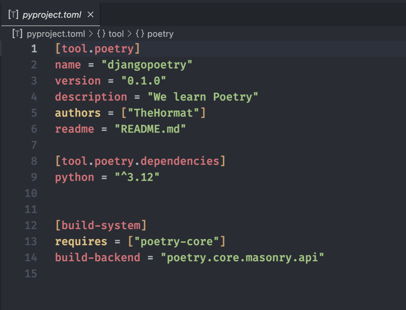 How to use Poetry in Django project