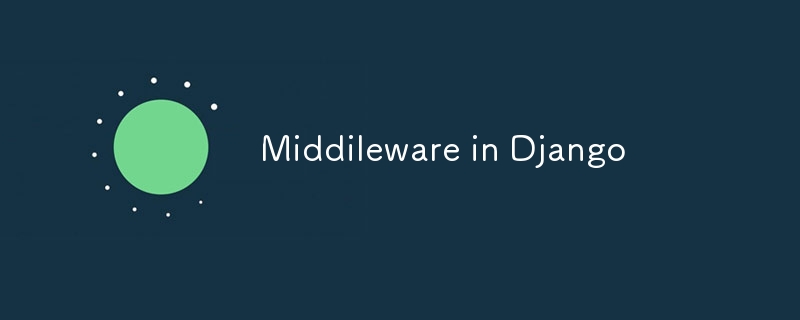 Middileware in Django