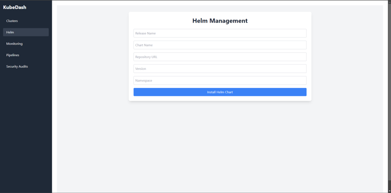 Introducing KubeDash: Your Kubernetes Cluster Management Dashboard!