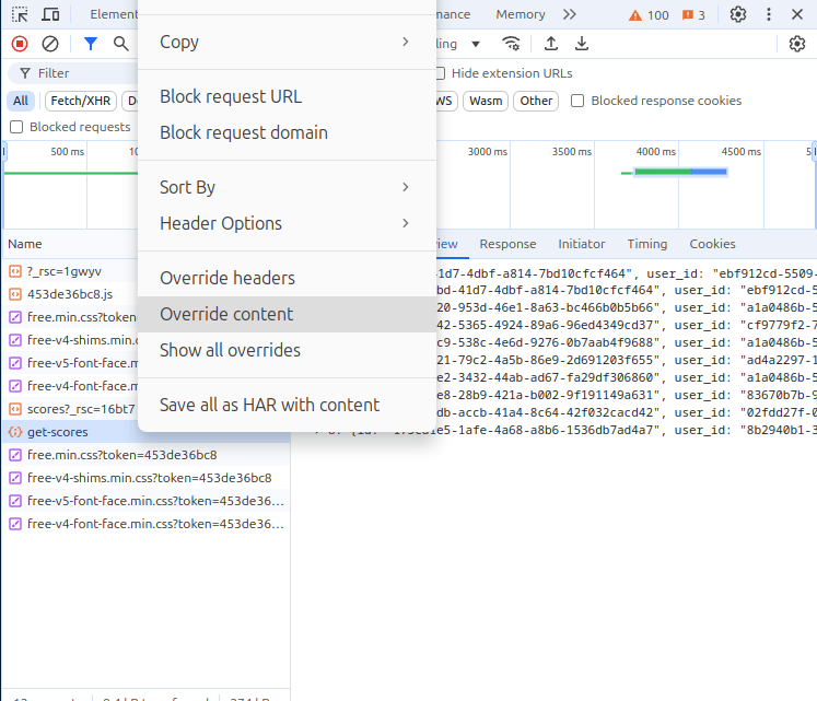 Override and Mock Network Responses in DevTools